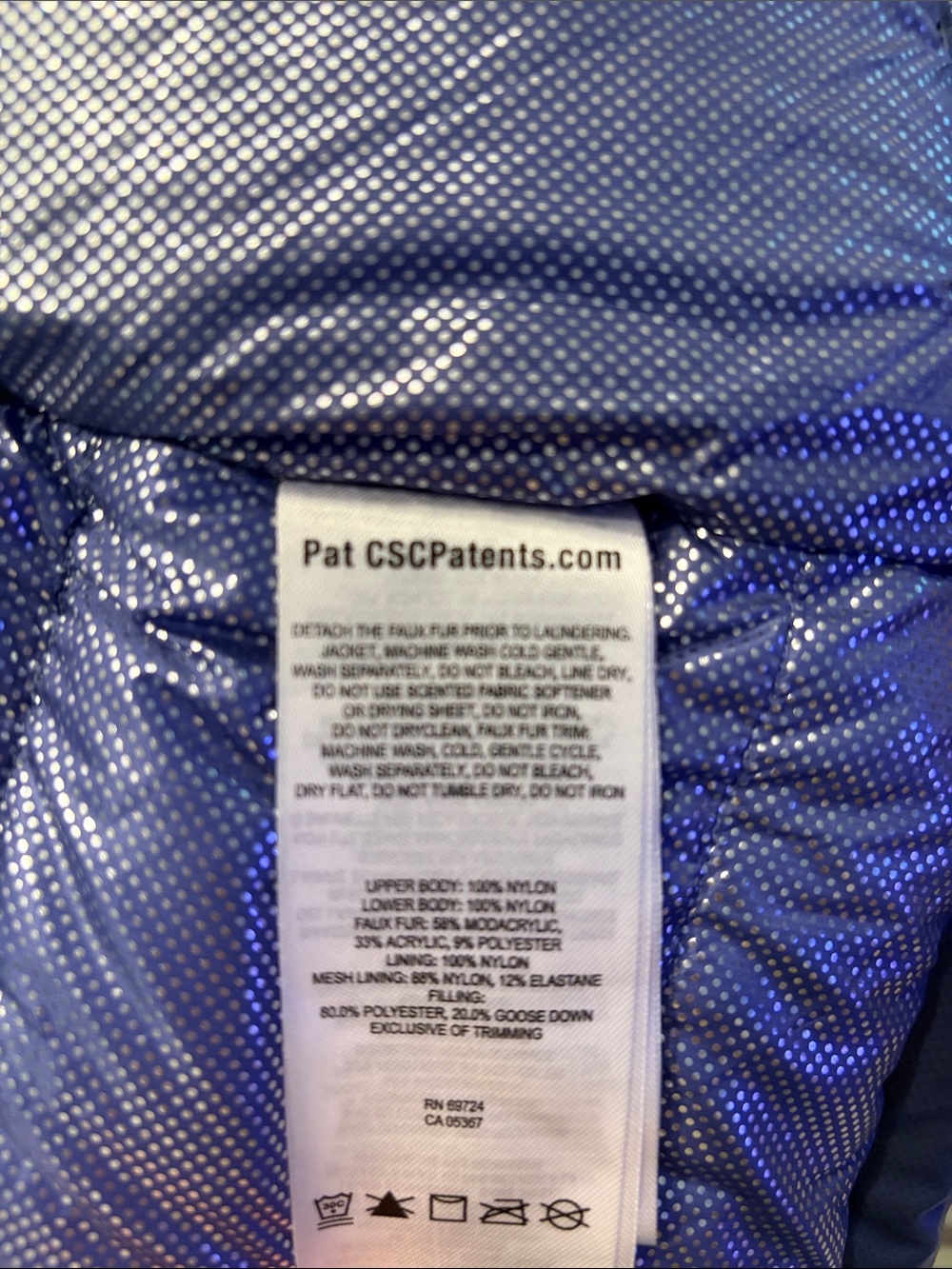 Columbia Navy Blue Ski Jacket with Faux Fur Trim Hood - Picture 6 of 9